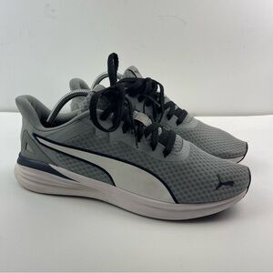 Puma Mens Transport 309752-01 Gray Running Shoes Sneakers Size 10